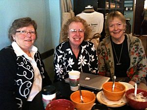 Bartlett, Straumanis and Fitzgerald at Denison University women's studies reunion 2010