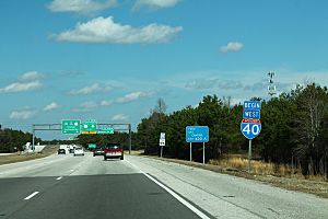 Beginning of Interstate 40 (39245153235)