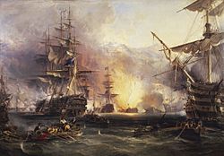 Bombardment of Algiers 1816 by Chambers