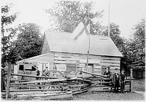 Canadian National Exhibition grounds- Scadding Cabin, 1903, which was moved to this site by York Pioneer and Historical Society (I0026449)