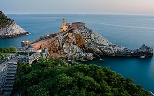 Chiesa di San Pietro Porto Venere Panorama 2