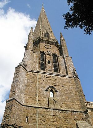 Church spire at St Mary's, Bloxham - geograph.org.uk - 1461096.jpg