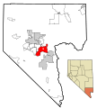 Clark County Nevada Incorporated Areas Henderson highlighted