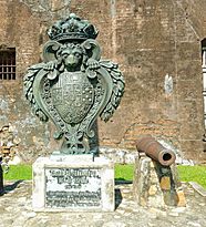 Coat of Arms of Ferdinan VI statue