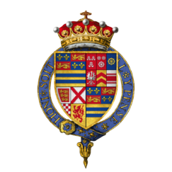 Coat of arms of Sir Henry Manners, 2nd Earl of Rutland, KG