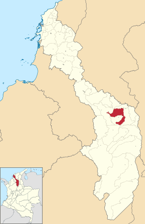 Location of the municipality and town of Barranco de Loba in the Bolívar Department of Colombia