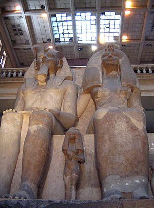 Colossal Amenhotep III statue