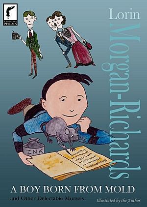 Cover of paperback version of 'A Boy Born from Mold' by Lorin Morgan-Richards, 2014.jpg