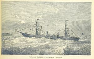 Cunard paddle steam-ship Scotia