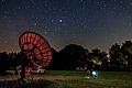 Custer Observatory Southold New York USA - Radio Telescope and Jupiter