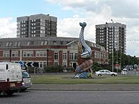 Dancing fish on Erith Roundabout - geograph.org.uk - 491165