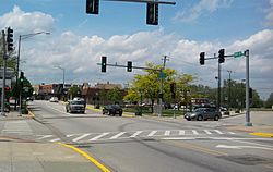 Ridge Road in downtown Lansing