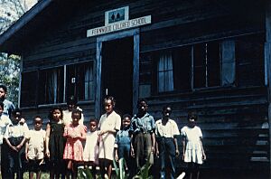 Fernwood (Mississippi?) "Colored" School, circa 1946 (14594038234)