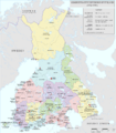 Finland Administrative map 1942 1944