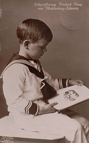 Friedrich Franz, Hereditary Grand Duke of Mecklenburg-Schwerin, by Fritz Heuschkel