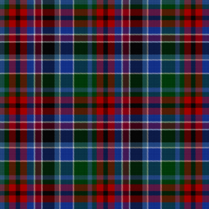 Gordon Red tartan, centred, zoomed out