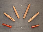 Harappan carnelian and terracotta beads - Mohenjo-daro