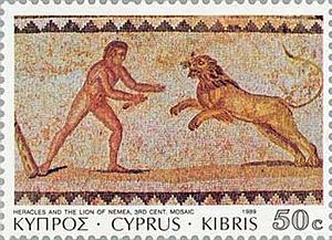 Hercules and Nemean Lion Stamp