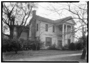 Historic American Buildings Survey, Harry L. Starnes, Photographer November 18, 1936 FRONT AND EAST SIDE ELEVATION. - Whetstone House, Marshall, Harrison County, TX HABS TEX,102-MARSH,6-2