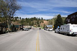 Main Street (WY Hwy 24) in Hulett