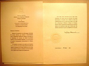 Juraj Nemeš letter of credence