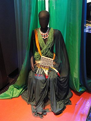 Kayapo dress - Memorial dos Povos Indígenas - Brasilia - DSC00549