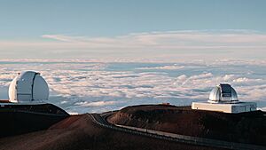 Keck and NASA Telescopes. Mauna Kea Summit - panoramio