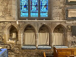 Lady Chapel sedilia - St Nicholas Church, Leicester