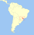 Leontopithecus chrysopygus distribution