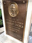 Lincoln Wigwam plaque