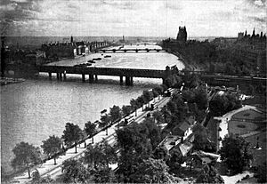 London Victoria Embankment circa 1930d