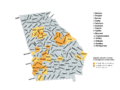 Majority minority counties in Georgia US Census 2020