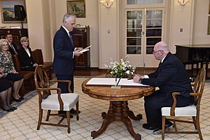 Malcolm Turnbull swearing-in ceremony September 2015