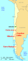Map chile volcanoes