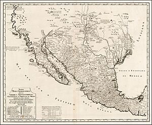 Mapa de América Septentrional 1768