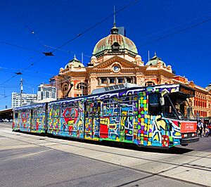 Matthew Clarke's Melbourne Art Tram 