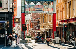 Melbourne Chinatown from Exhibition St