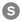 The letter S on a grey circle