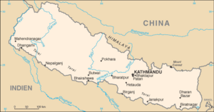 Nepal map (de)