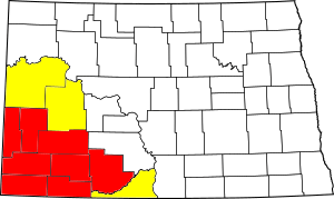North Dakota Counties Observing Mountain Time Zone