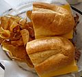 Our Sloppy Joe sandwich at the Maplewood Deli & Grille in New Jersey.JPG