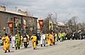 Palm Sunday procession in Tskhinvali