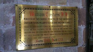 Plaque to William Carstares, St Giles Cathedral, Edinburgh