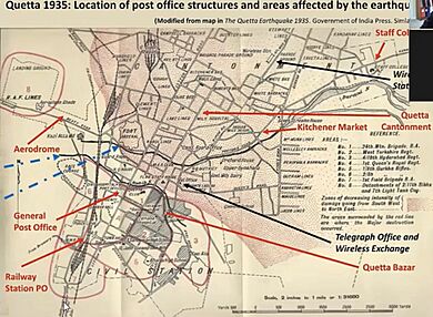 Quetta map before 1935