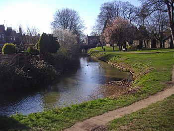 RIVER GAYWOOD close to the site of the Kettleswell Mill 12th March 2007.JPG