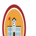 Round Landmark School Icon - Transparent