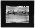 SOUTH FACADE FROM SANTA FE RAILROAD TRACKS-LEVEL VIEW Copy photograph of photogrammetric plate LC-HABS-GS05-B-1976-501L. - Castaneda Hotel, Railroad Avenue, Las Vegas, San Miguel HABS NM,24-LAVEG,2-1