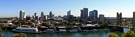 City skyline and the waterfront