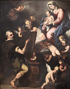 Saint Lucas painting the Virgin-Luca Giordano-MBA Lyon A55-IMG 0374