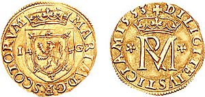 Scottish 22 shillings coin 1553